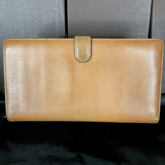 LOEWE Wallet Two Tone Trifold Leather Clutch Made In Spain - Picture 2 of 16